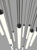 Axyaa LED Staircase Chandelier: Long Elegant Lighting for Home, Hotel, Hall & More