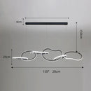 Axyaa LED Pendant Chandelier for Living Room Dining Room Ceiling Lighting