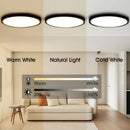 Axyaa 20-Inch Smart LED Ceiling Light: App Remote Control, Dimmable, Ultra-thin - for Living Room, Bedroom