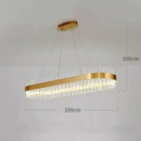 Axyaa Gold Crystal Chandelier LED Ceiling Light - Elegant Illumination for Your Home