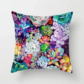 Axyaa Cactus Plants Pattern Cushion Cover Throw Pillow for Sofa Chairs