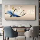 Axyaa Light Luxury Wall Clock Decorative Painting for Living Room and Dining Room