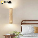 Axyaa Yellow Travertine Wall Sconce for Home Decor