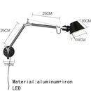 Axyaa Metal Straw Hat LED Wall Lamp with Rotatable Light, Bedroom Study Reading E27 Switch, Adjustable Lighting