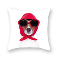 Axyaa Cute Dog Pillowcase | Cartoon Animal Square Cushion for Girls Room