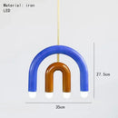 Axyaa Rainbow Chandelier LED Pendant Lamp Modern Nordic U-shaped Design
