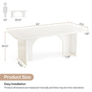 Axyaa 63-Inch Modern Home Office Desk for 1-2 People