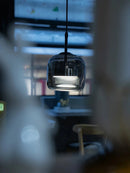 Axyaa Smoke Grey Glass LED Pendant Lights for Dining Kitchen Bar Decor