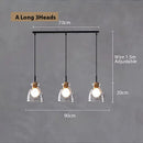 Nordic Art Wooden Pendant Lamp E27 Vintage Lighting by Axyaa
