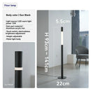 Axyaa Adjustable Chrome Black LED Floor Lamp for Home and Exhibition Hall