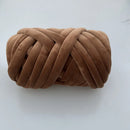 Axyaa Super Velvet Chunky Yarn - Thick Cotton Wool Tube Yarn for DIY Handwork
