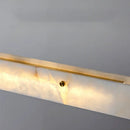 Axyaa Marble Strip Pendant Light: Elegant Natural Stone Hanging Lamp for Home Dining & Bar