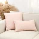 Axyaa Jacquard Flower Throw Pillowcase 45X45 for Home Sofa Decor
