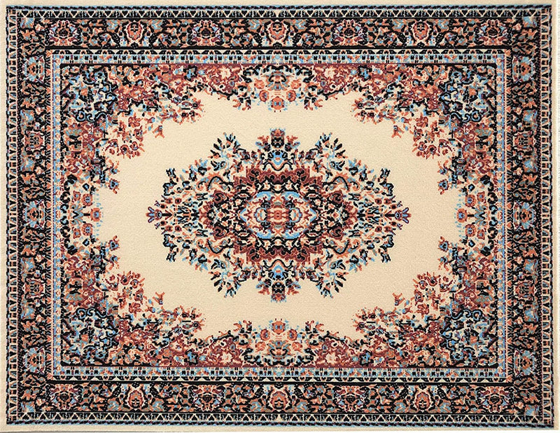 Axyaa Retro Style Large Rug - Modern Short Pile European Design for Home Decor