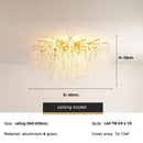 Luxury Axyaa Branch LED Pendant Lights, Gold Lustre Aluminium Lamparas