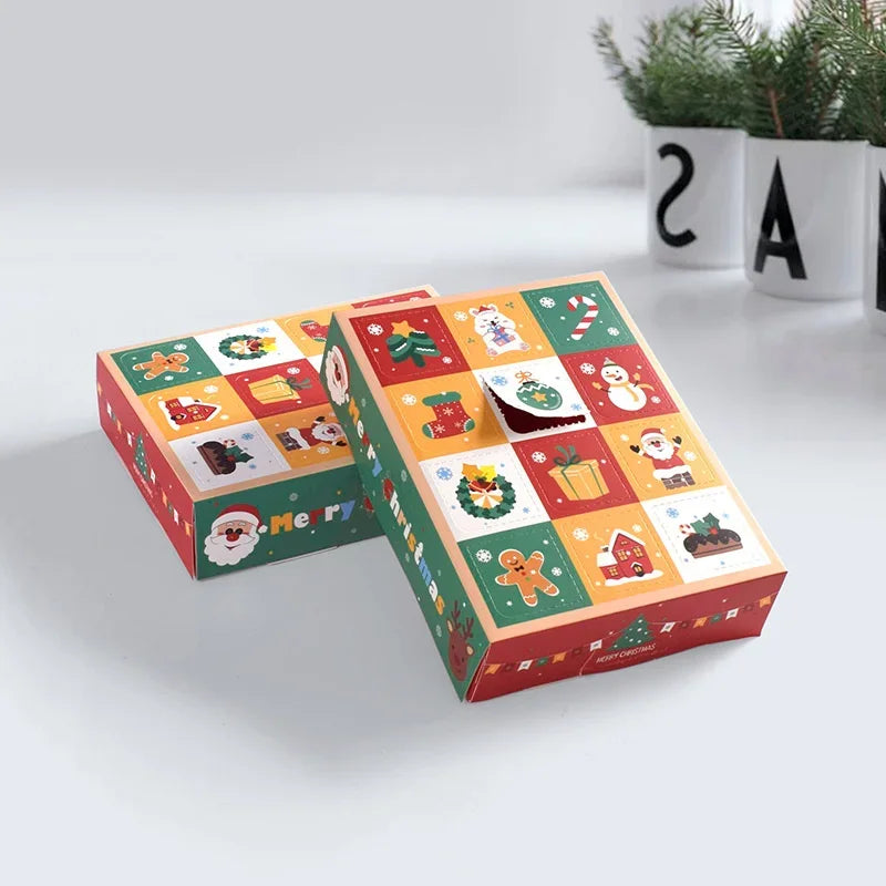 Axyaa 12 Grids Calendar Surprise Gift Box Kids Xmas Candy Party Decor
