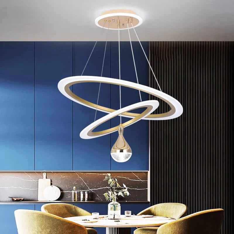 Axyaa Modern LED Chandeliers for Living and Dining Room Lighting