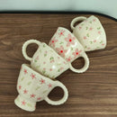 Axyaa Floral Hand-Kneaded Mug with Fresh and Elegant Design