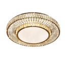 Axyaa Crystal Gold Ceiling Lamp Dimmable Remote Control Luxury Lighting