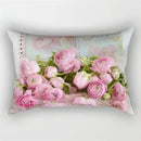 Pink Flower Polyester Pillowcase - Romantic Girl Room Aesthetic Decor