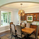 Axyaa 6-Light Rattan Chandelier for Dining Kitchen Island Bedroom