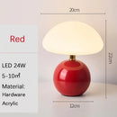 Axyaa Mushroom USB Socket Table Lamp, Bedside Bedroom Night Light