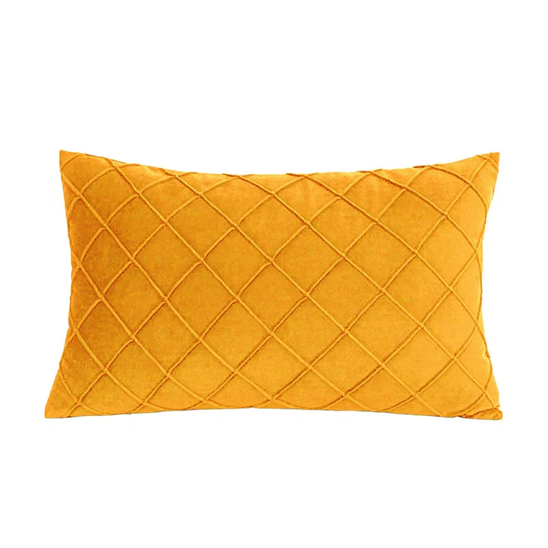 Velvet Cushion Cover 30x50cm - Axyaa Home Decorative Pillowcase, Nordic Style Sofa Couch Décor