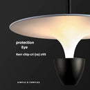 Axyaa Nordic UFO LED Pendant Light for Restaurant Shop Bar, Adjustable Height, Unique Design
