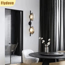 Axyaa Nordic Glass Metal Wall Lamp for Home and Hotel Decor