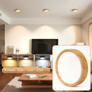 Axyaa Wood Grain Tube Light LED Ceiling Fixture