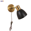 Axyaa Black Iron LED Wall Sconce Modern Simple Bathroom Vanity Light