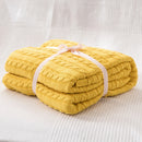 Axyaa Cozy Cable Knit Throw Blanket | Soft Knitted Sofa Blanket for Twin Queen Bed