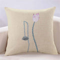 Lotus Cushion Cover by Axyaa: Stylish Home Decor Pillowcase for Living Room, Car, and More