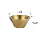 Axyaa Double Layer V-Shaped Stainless Steel Salad Bowl Soup Bowls