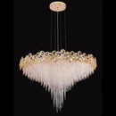 Axyaa Modern Crystal Tassel Chandelier Ceiling Pendant Lights