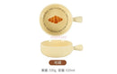 Axyaa Cream Bread Ceramic Handle Deep Plate Family Baking Tray Fruit Salad Tray