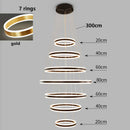 Axyaa LED Pendant Lights for Staircase Chandeliers in Modern Home Decor