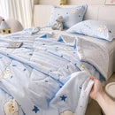 Axyaa Super Soft Cloud Cotton Summer Quilt 4-Piece Set