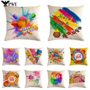 Axyaa Holi Holiday Pillowcase: Vibrant Decor for Home, Office, or Party