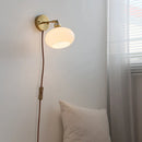 Axyaa Japanese Style LED Wall Sconce Glass Rotate Stair Light Fixtures
