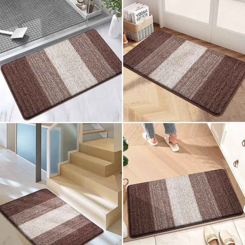 Axyaa Low Profile Mat - Indoor Non-Slip Welcome Doormat with Super Absorbency