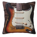 Axyaa Guitar-Theme Decorative Pillow Covers for Sofa, Bedroom, Car - Pattern Cushion Cover