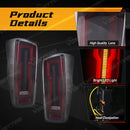 Axyaa LED Tail Lamps for Isuzu D-Max Pickup: Rear Running Brake Turn Signal Lights