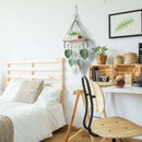 Axyaa Boho Macrame Wall Hanging Shelf Wood Decor for Bedroom Living Room