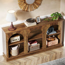 Axyaa Farmhouse 3-Tier Console Table, 63-Inch Long Entryway Sofa Table