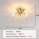 Axyaa Spark Ball Crystal LED Chandelier - Spherical Firework Pendant Light