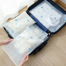 Axyaa Travel Ziplock Storage Bag Set for Clothes, Underwear, Shoes & More