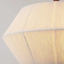 Axyaa Hemp Rope Rattan LED Pendant Light - Wood Chandelier for Home, Hotel & Bar