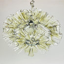 Axyaa Flower Glass Chandelier: Luxury French Modern Pendant Light for Living Room