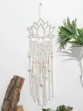 Axyaa Lotus Macrame Dream Catcher Wall Hanging for Home Decor & Gifts